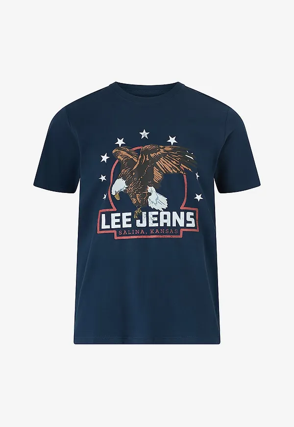 Lee - T-shirt Essential Graphic Tee - Blå