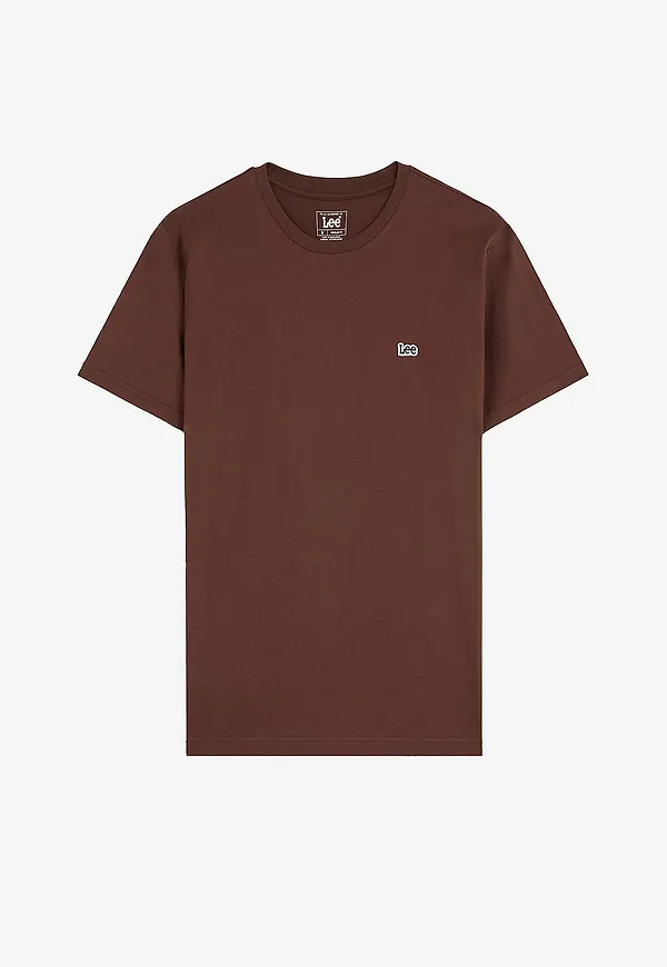 Lee - T-shirt Ss Patch Logo Tee Shaved Chocolate - Brun
