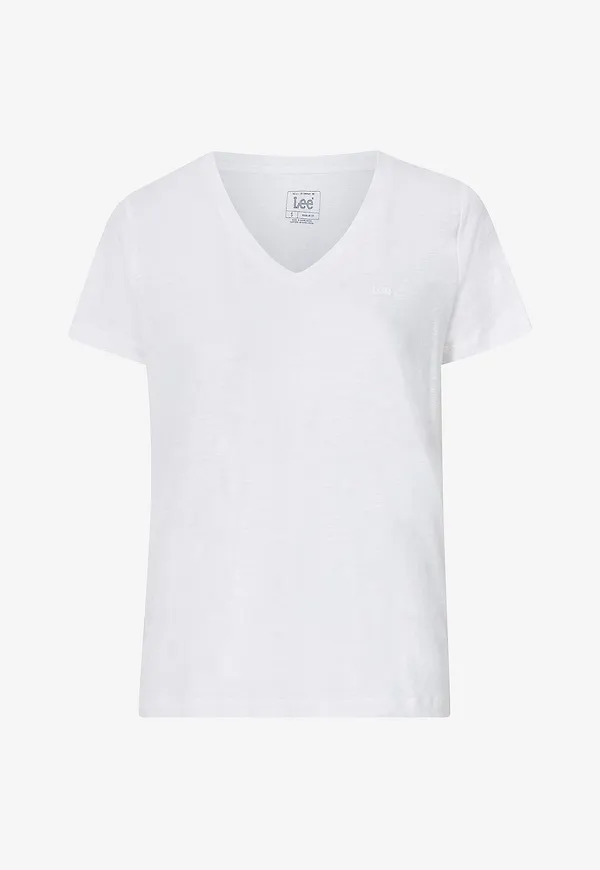 Lee - Topp V Neck Tee - Vit
