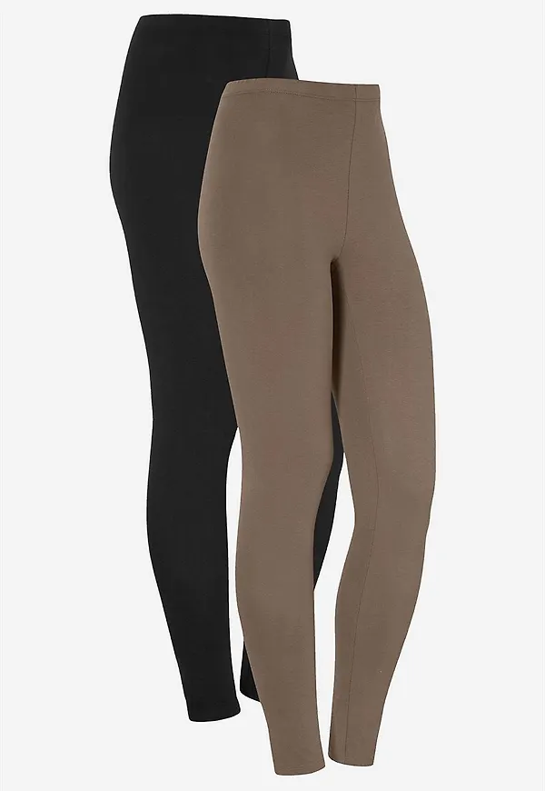 Leggings i bomull Fia 2-pack