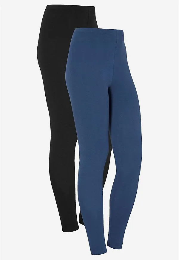 Leggings i bomull Fia 2-pack