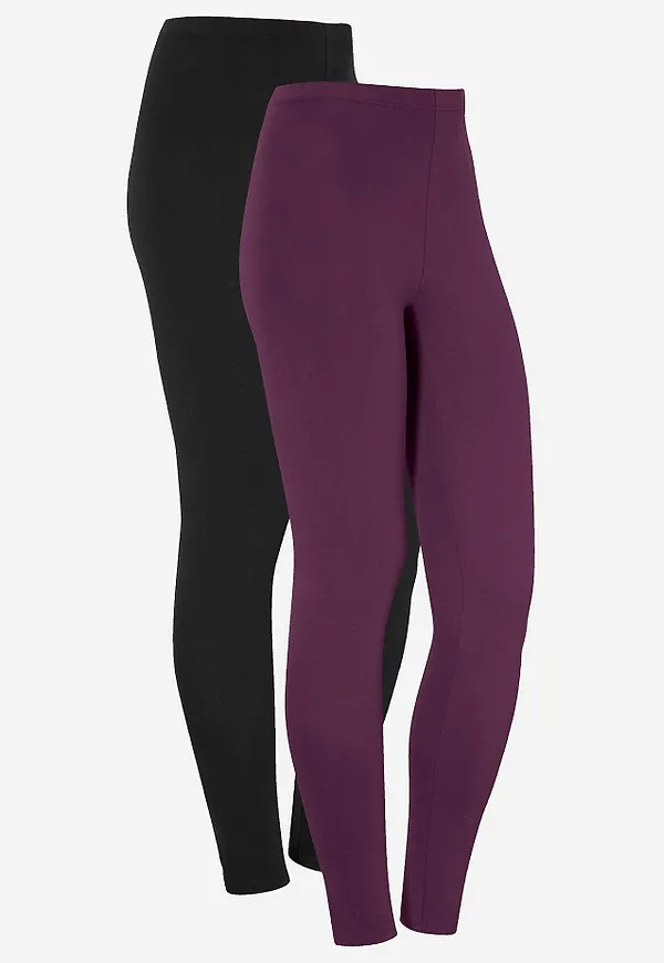 Leggings i bomull Fia 2-pack