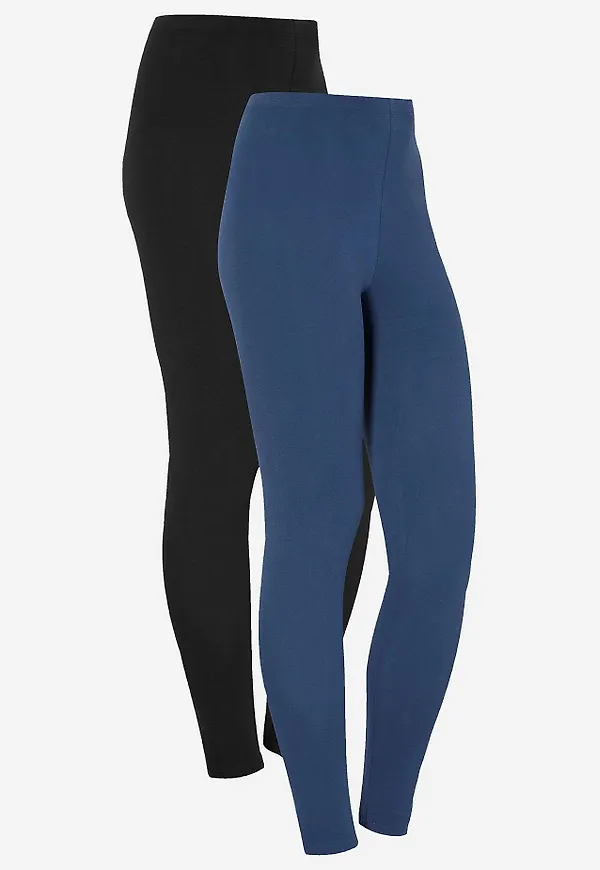 Leggings i bomull Fia 2-pack