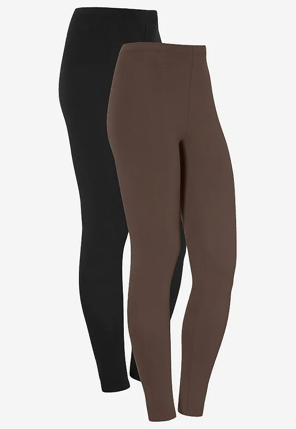 Leggings i bomull Fia 2-pack