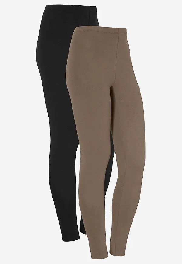 Leggings i bomull Fia 2-pack