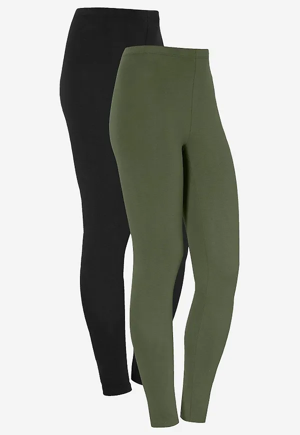 Leggings i bomull Fia 2-pack