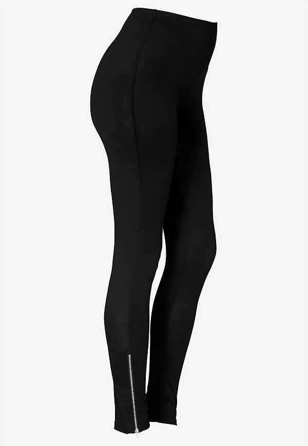 Leggings med dragkedjor