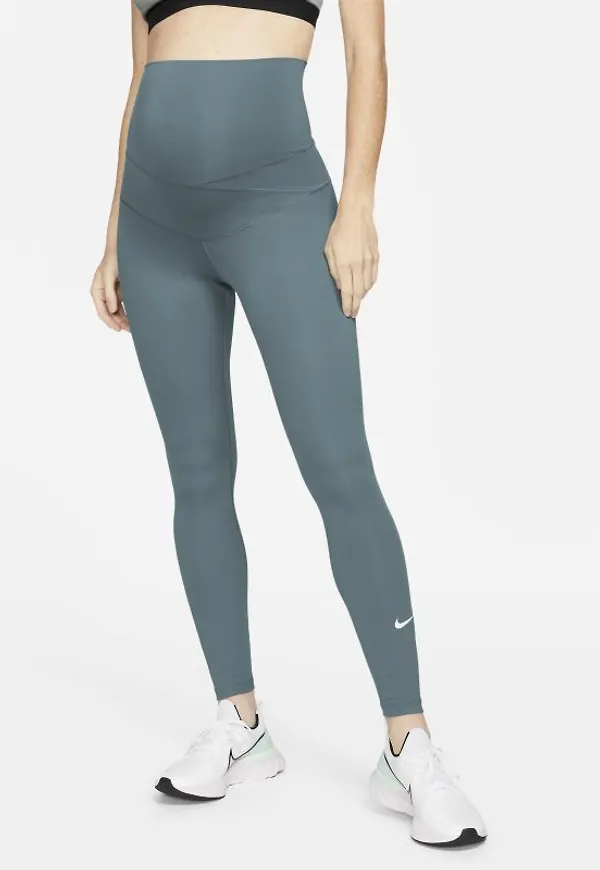 Leggings med hög midja Nike One (M) för kvinnor (mammakläder) - Grå