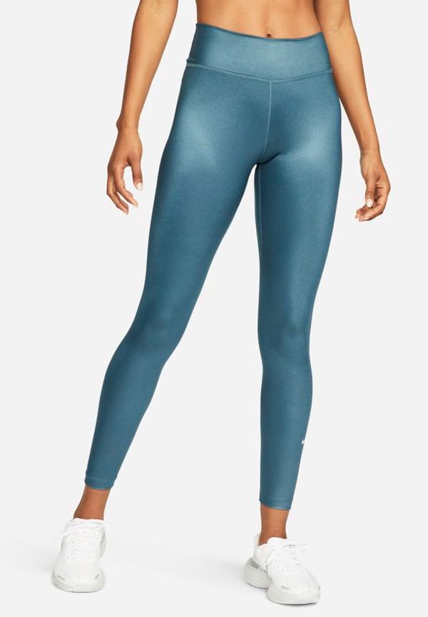 Leggings med mellanhög midja Nike Dri-FIT One för kvinnor - Blå