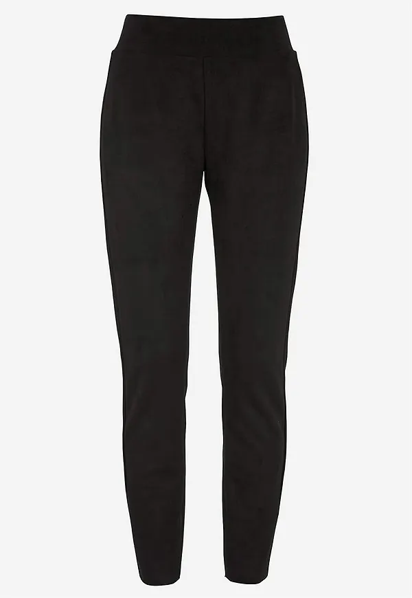 Leggings med mocka-look