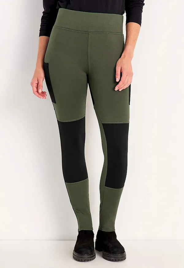 Leggings med sidfickor
