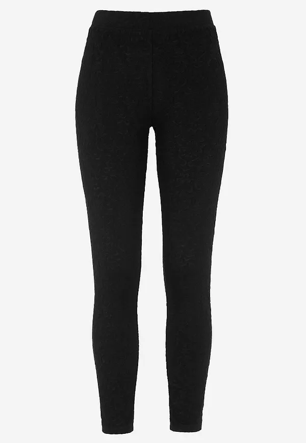Leggings med strukturmönster