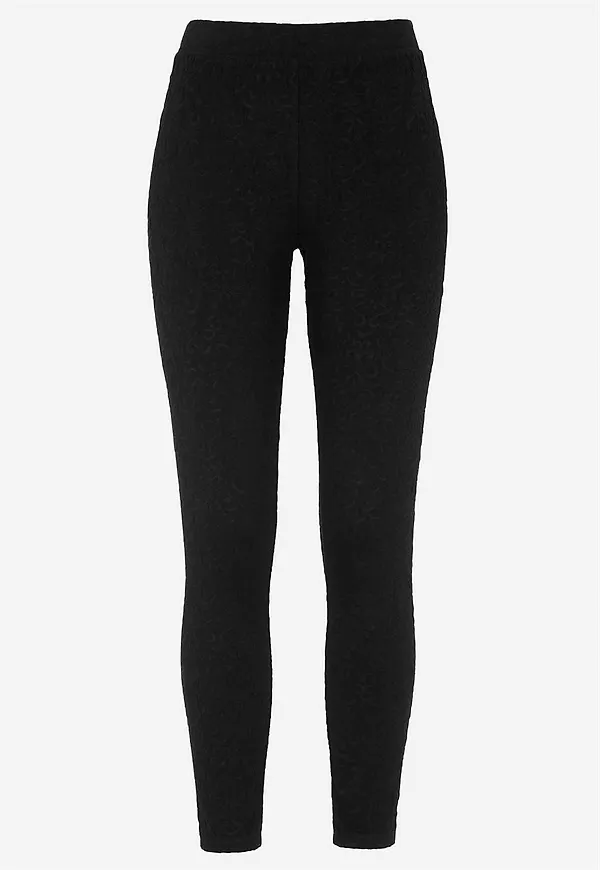Leggings med strukturmönster