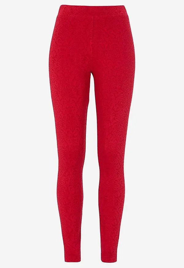 Leggings med strukturmönster