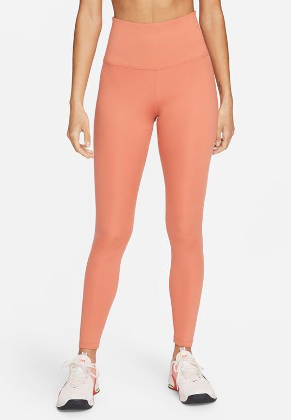 Leggings Nike Dri-FIT One med hög midja för kvinnor - Orange