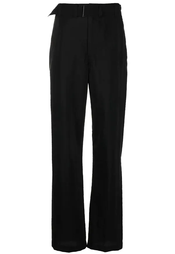 Lemaire high-waisted wide-leg trousers - Svart