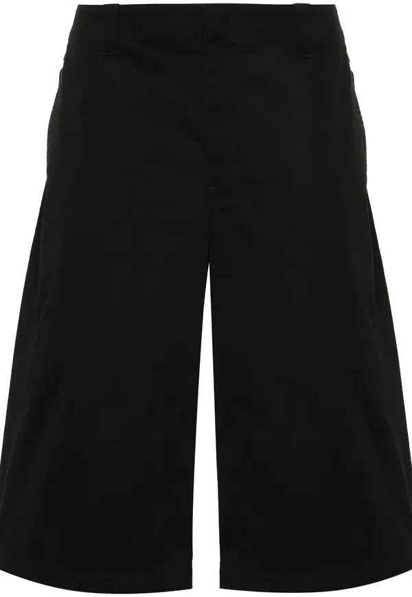 LEMAIRE shorts i twill - Svart