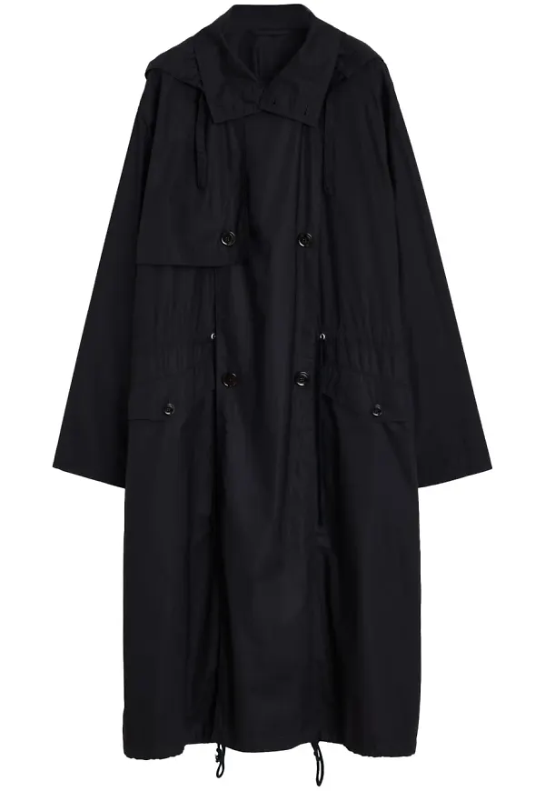 LEMAIRE tunn trenchcoat - Svart