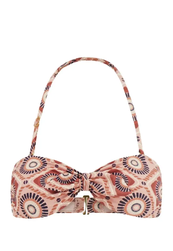 lemlem Ava bandeau-bikiniöverdel - Rosa