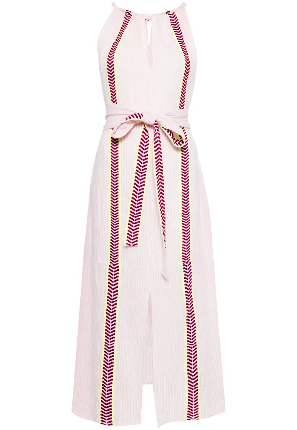 lemlem maxiklänning halterneck - Rosa