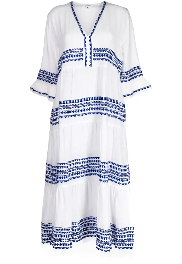 lemlem Yani klänning - Vit