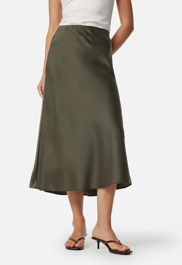 Lena High Waist Midi Skirt