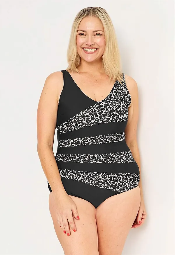 Leopardmönstrad baddräkt Beaumont
