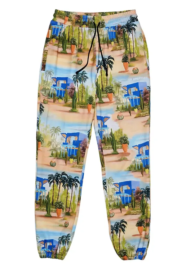 Les Benjamins graphic-print track pants - Grön
