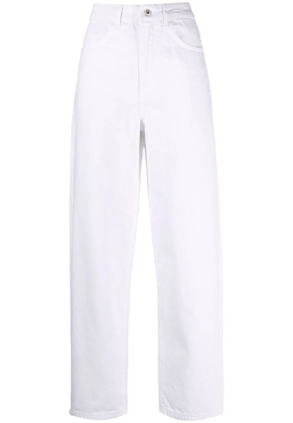 Les Coyotes De Paris wide leg-jeans med hög midja - Vit