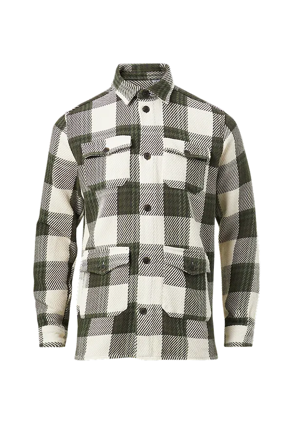 Les Deux - Overshirt Jesse Check Hybrid Shirt - Natur - S