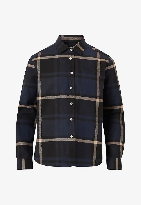 Les Deux - Overshirt Jeremy Flannel Shirt - Blå