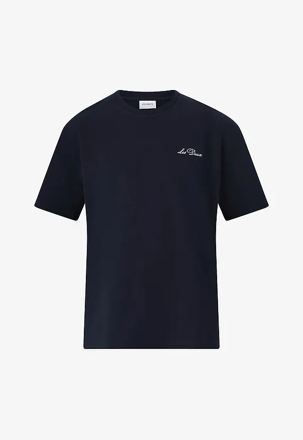 Les Deux - T-shirt Crew - Blå