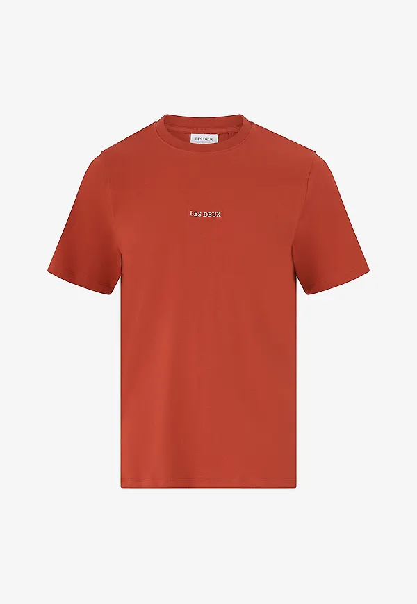 Les Deux - T-shirt Dexter - Röd