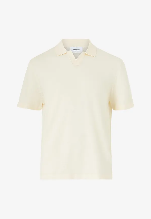 Les Deux - Tröja Emmanuel Polo Knit - Vit