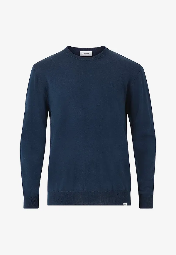 Les Deux - Ulltröja Greyson Merino Knit - Blå