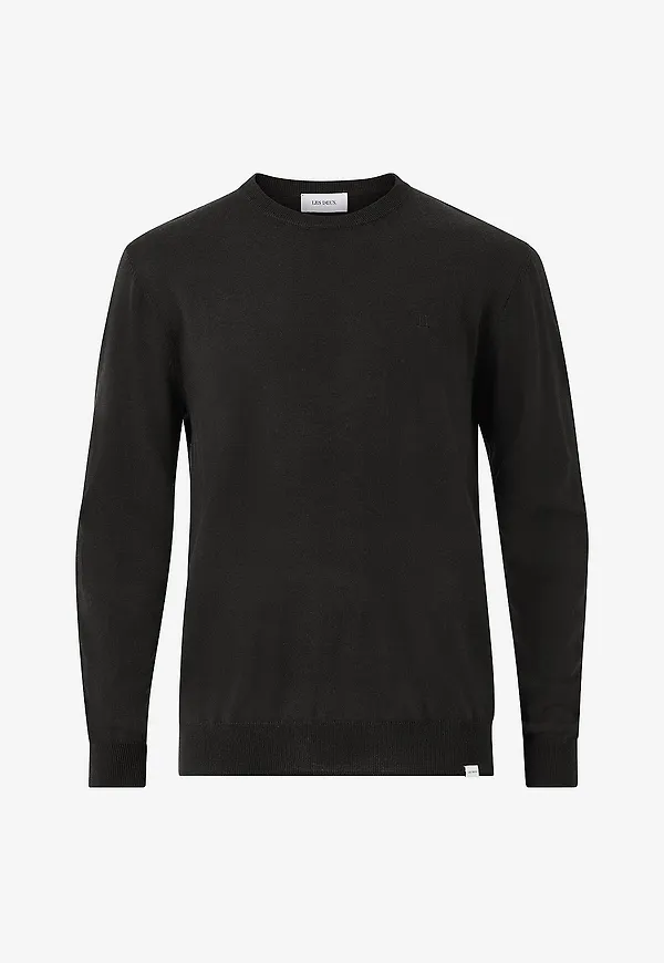 Les Deux - Ulltröja Greyson Merino Knit - Svart