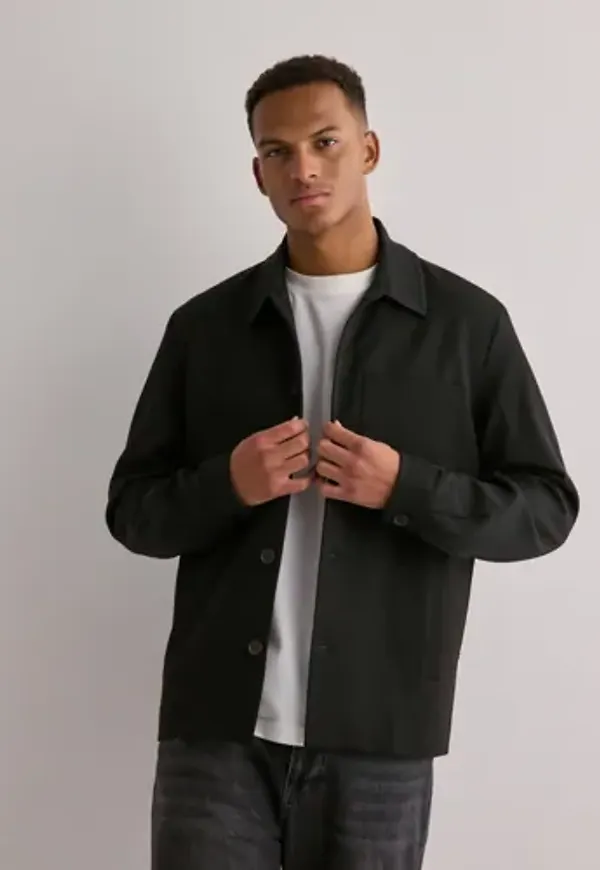 Les Deux Como Hybrid Jacket Overshirts Svart