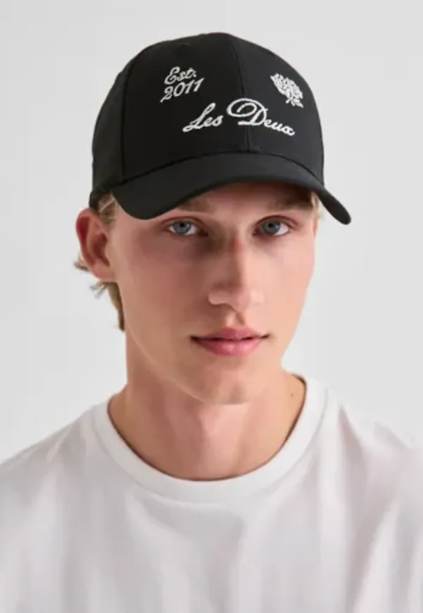 Les Deux Deux Baseball Cap Kepsar Svart