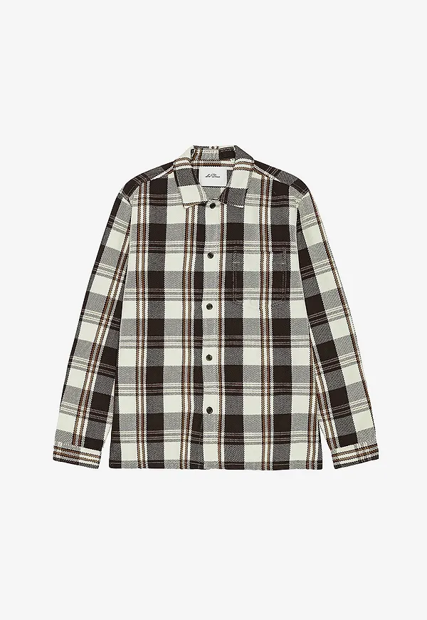 Les Deux - Overshirt Structured Check Overshirt - Beige