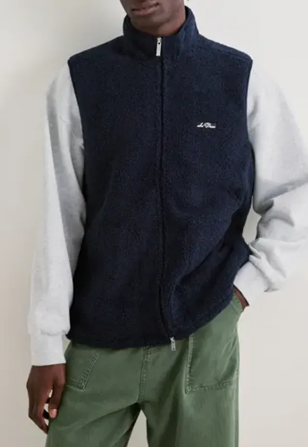 Les Deux Patch Teddy Vest Västar Blå