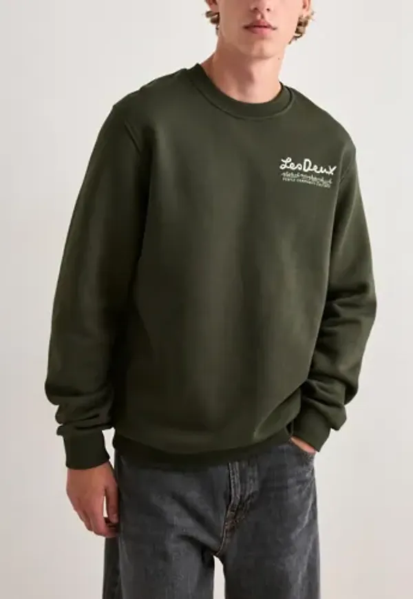 Les Deux Rural Sweatshirt Sweatshirts Grön