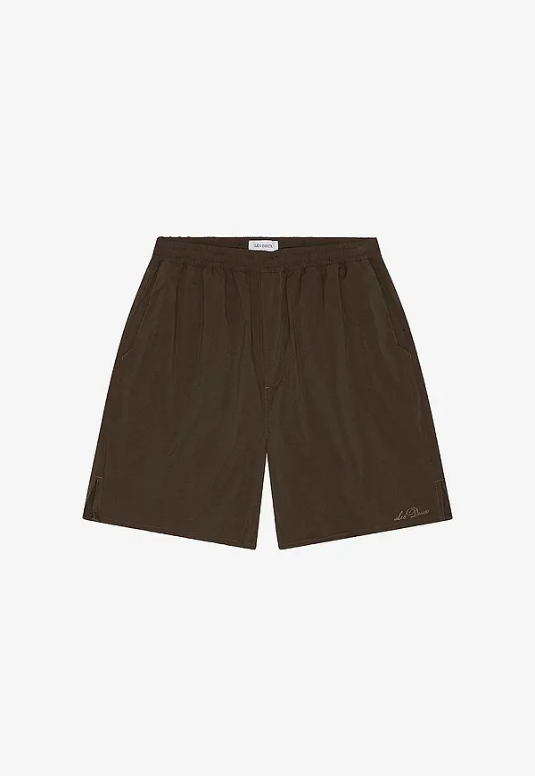 Les Deux - Shorts Signature Tech - Brun