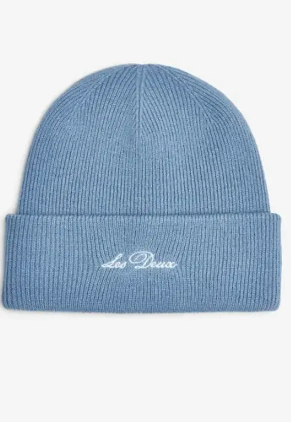 Les Deux Signature Beanie Mössor Blå