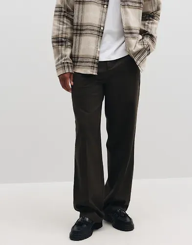 Les Deux Soft Twill Tailored Pants Kostymbyxor Brun