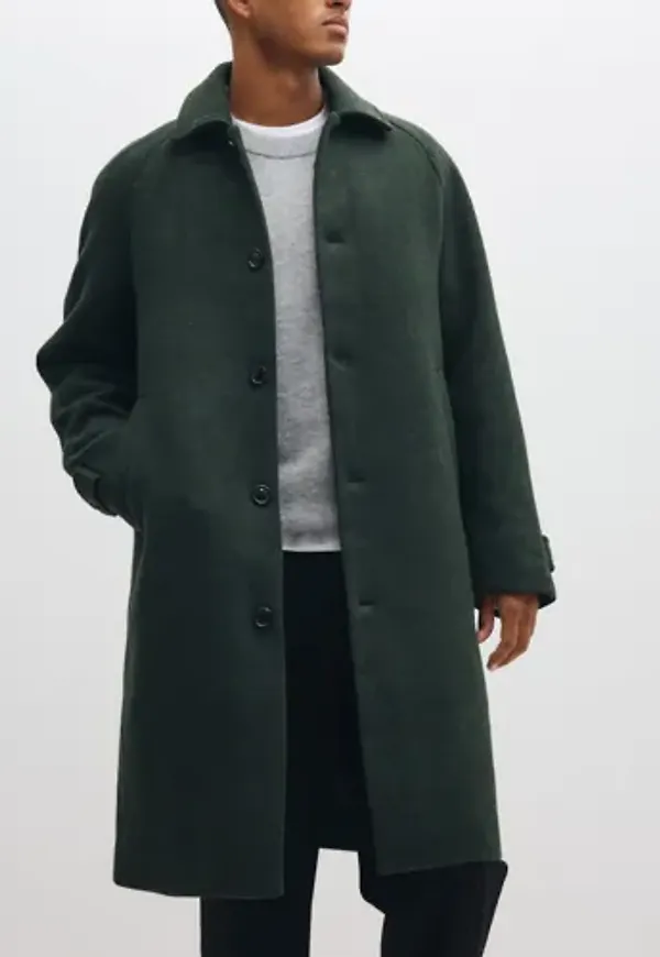 Les Deux Solid Wool Coat Rockar Grå