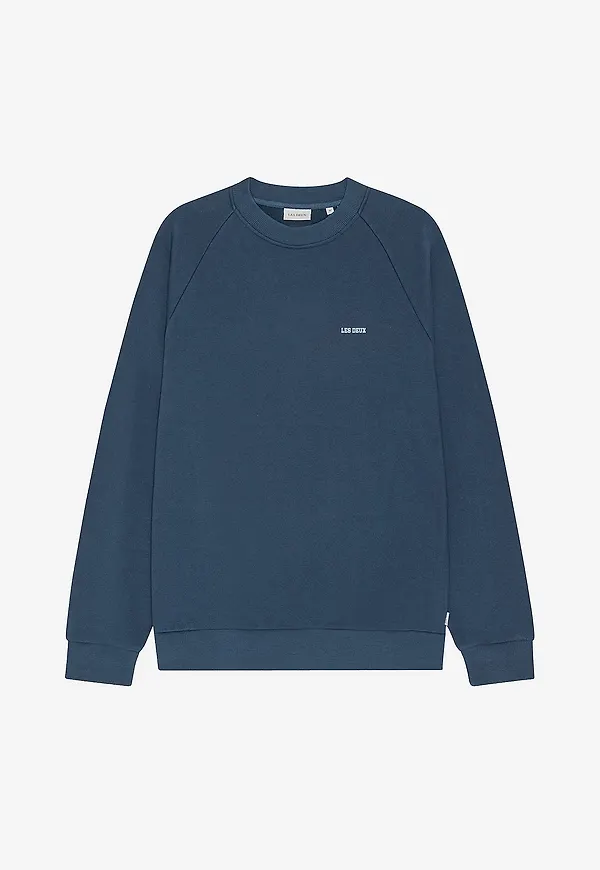 Les Deux - Sweatshirt Mini Logo - Blå