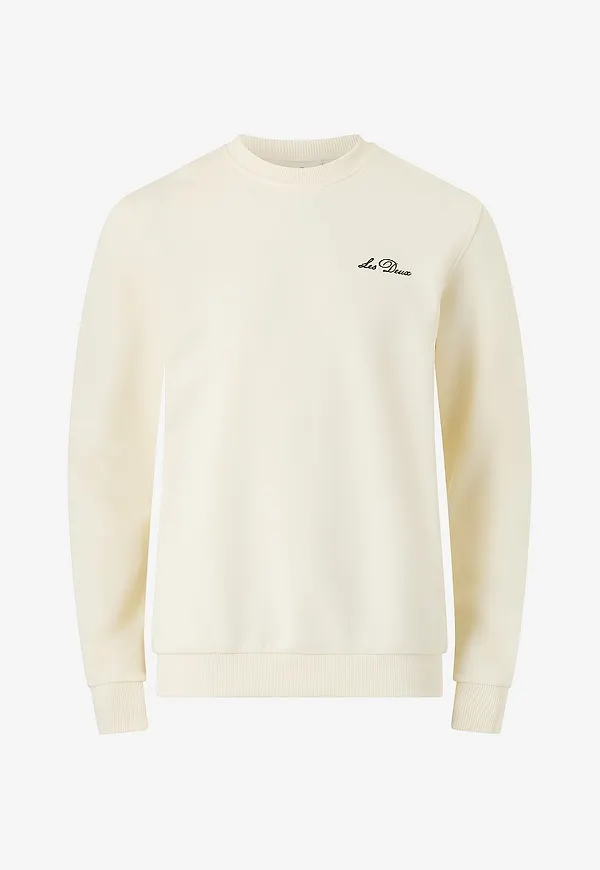 Les Deux - Sweatshirt Signature Print Sweatshirt - Beige