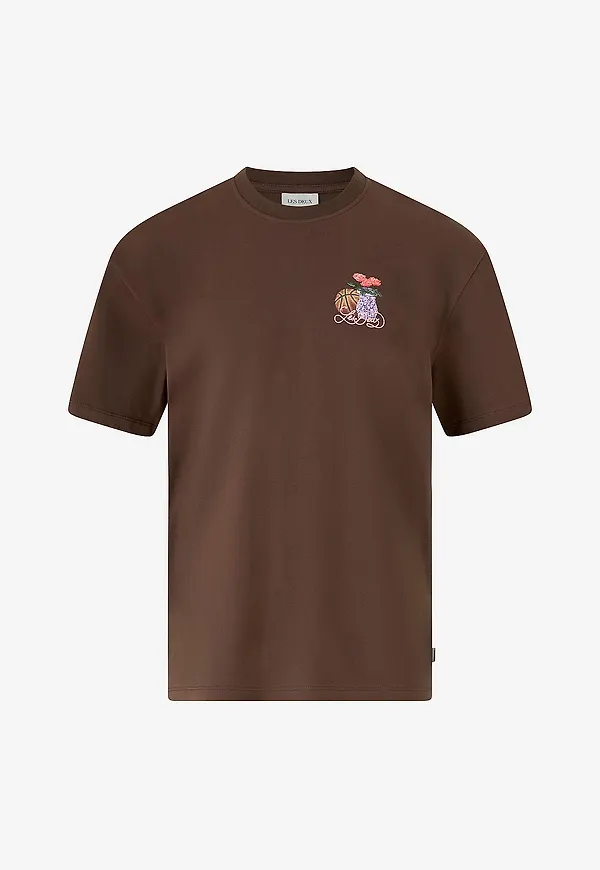 Les Deux - T-shirt Cole Table - Brun
