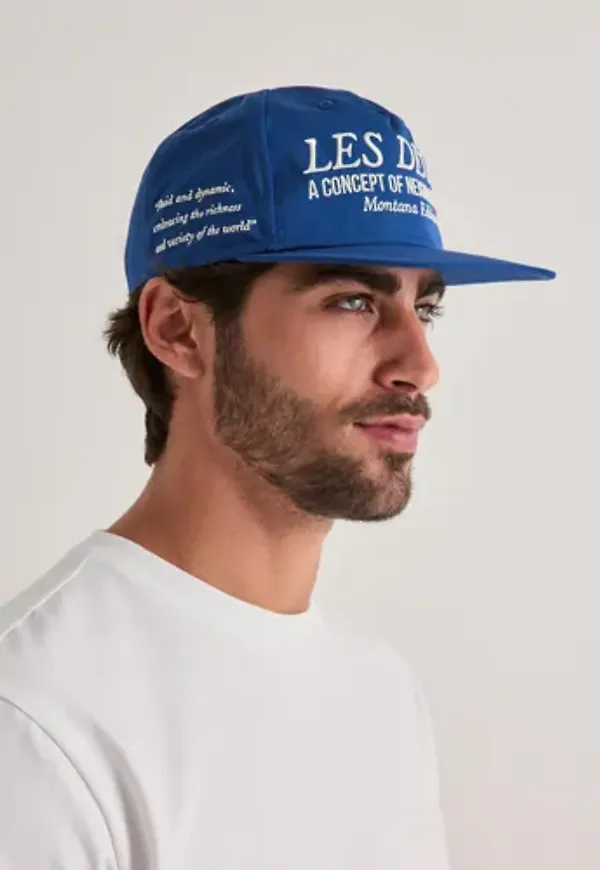 Les Deux Tech Letterman Cap Kepsar Blå