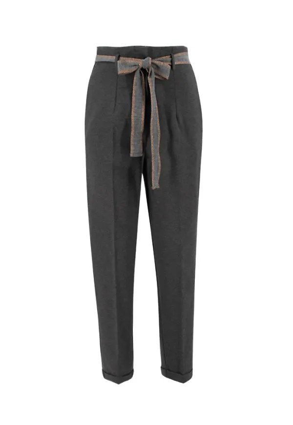 Les tricots d'O Trousers Grå, Dam